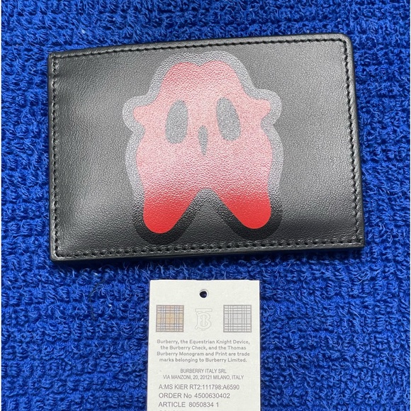 Burberry Men’s Monster Graphic Leather Card Case - Picture 2 of 3